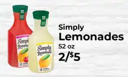 Sunset Foods Simply Lemonades offer
