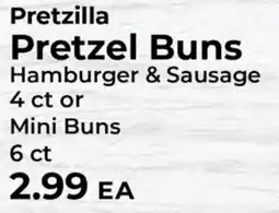 Sunset Foods Pretzilla pretzel buns offer