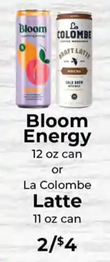 Sunset Foods Bloom Energy or La Colombe Latte offer