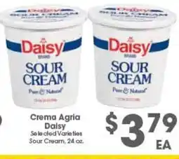 Arteagas Food Center Crema Agria Daisy offer
