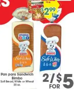 Arteagas Food Center Pan Para Sandwich Bimbo offer