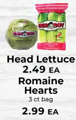 Sunset Foods Andy Boy Head Lettuce offer