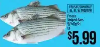 Frozen Striped Bass