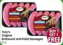 Tony’s Fresh Market Tony's Original Bratwurst and Polish Sausages offer