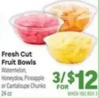 Tony’s Fresh Market Fresh Cut Fruit Bowls offer