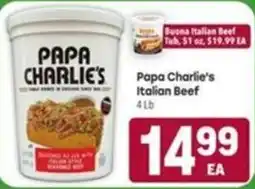Tony’s Fresh Market Papa Charlie's Italian Beef offer