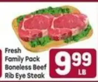 Tony’s Fresh Market Fresh Family Pack Boneless Beef Rib Eye Steak offer
