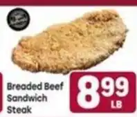 Tony’s Fresh Market Breaded Beef Sandwich Steak offer