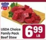Tony’s Fresh Market Usda Choice Family Pack Beef Stew offer