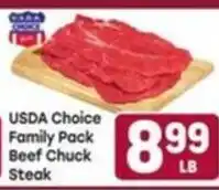 Tony’s Fresh Market Usda choice family pack beef chuck steak offer