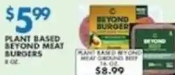 Associated Beyond meat burgers offer