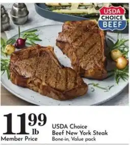 Pavilions Usda Choice Beef New York Steak offer