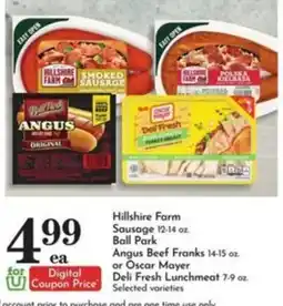 Pavilions Hillshire Farm Sausage offer
