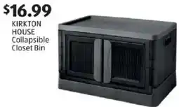 Aldi Kirkton House Collapsible Closet Bin offer