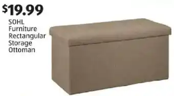 Sohl Furniture Rectangular Storage Ottoman