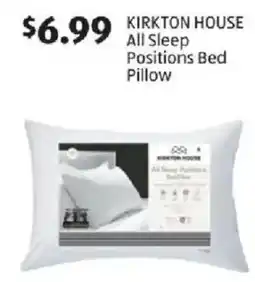 Aldi Kirkton House All Sleep Positions Bed Pillow offer