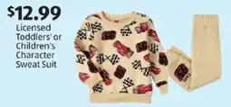 Aldi Licensed Toddlers' or Children's Character Sweat Suit offer