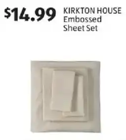 Aldi Kirkton House Embossed Sheet Set offer