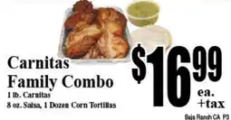 Baja Ranch Carnitas Family Combo offer