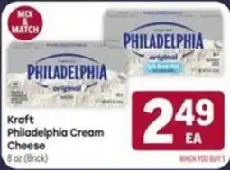Tony’s Fresh Market Kraft Philadelphia Cream Cheese offer