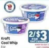 Tony’s Fresh Market Kraft Cool Whip offer