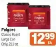 Tony’s Fresh Market Folgers classic roast offer