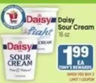 Tony’s Fresh Market Daisy sour cream offer