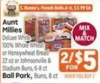 Tony’s Fresh Market Aunt Millies Deluxe White or Honeywheat Bread offer