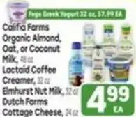 Tony’s Fresh Market Califia Farms Organic Almond, Oat, or Coconut Milk offer