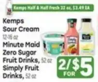 Tony’s Fresh Market Kemps Sour Cream offer