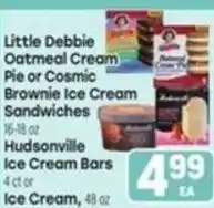 Tony’s Fresh Market Little Debbie Oatmeal Cream Pie or Cosmic Brownie Ice Cream Sandwiches offer