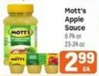 Tony’s Fresh Market Mott's Apple Sauce offer