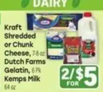 Tony’s Fresh Market Kraft shredded or chunk cheese offer