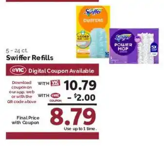 Harris Teeter Swiffer Refills offer