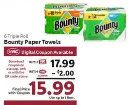 Harris Teeter Bounty Paper Towels offer