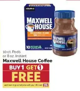 Harris Teeter Maxwell House Coffee offer