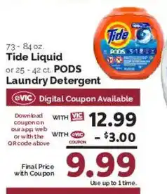 Harris Teeter Tide Liquid PODS Laundry Detergent offer