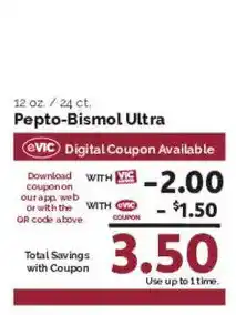Harris Teeter Pepto-Bismol Ultra offer