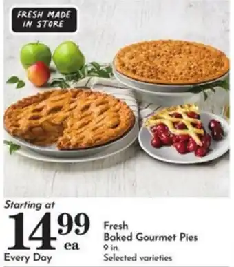 Fresh Baked Gourmet Pies