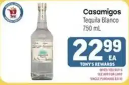 Tony’s Fresh Market Casamigos Tequila Blanco offer