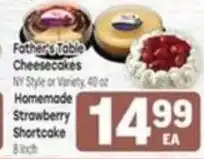 Tony’s Fresh Market Father's Table Cheesecakes offer