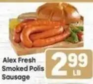 Tony’s Fresh Market Alex Fresh Smoked Polis Sausage offer