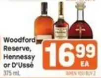 Tony’s Fresh Market Woodford Reserve, Hennessy or D'Ussé offer