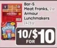Tony’s Fresh Market Bar-S Meat Franks offer