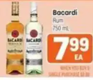 Tony’s Fresh Market Bacardi Rum offer