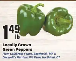 Big Y Locally Grown Green Peppers offer