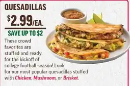 Central Market Quesadillas offer
