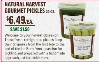 Natural Harvest Gourmet Pickles