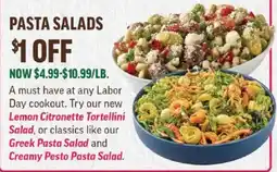 Central Market Pasta Salads offer