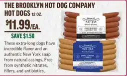 Central Market The brooklyn hot dog company hot dogs offer